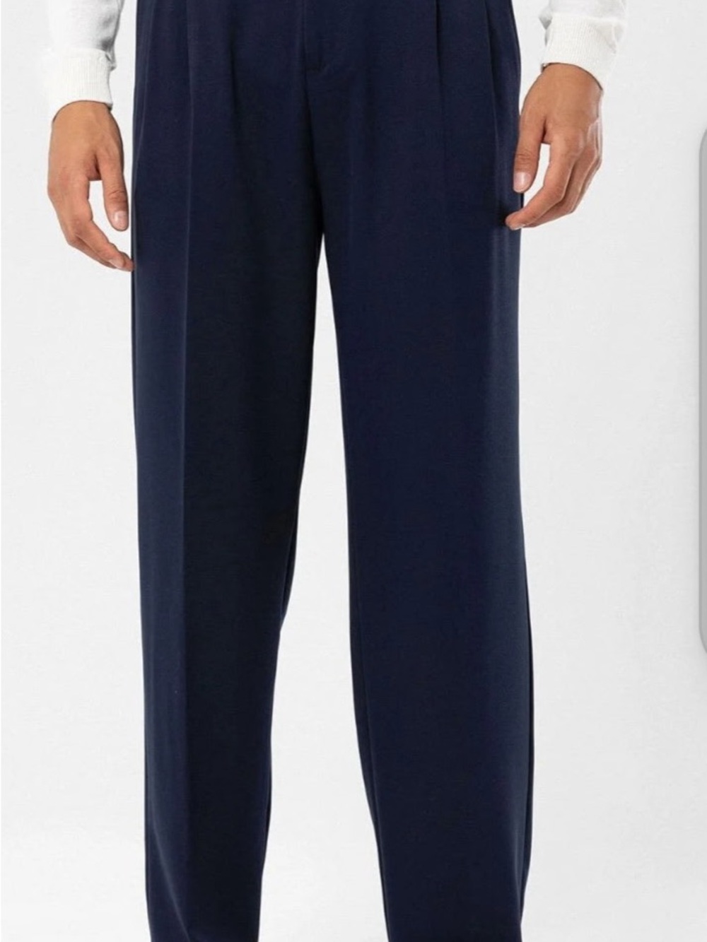 Dormel Italy Classicβ Navy Pleated Men's Dress Pants